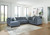 Benchcraft Maxon Place Navy 3-Piece Sectional with Chaise 33003/16/17/34