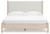 Ashley Cadmori Two-tone King Upholstered Panel Bed