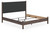 Ashley Cadmori Two-tone King Upholstered Panel Bed