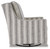 Ashley Kambria Ivory Black Swivel Glider Accent Chair