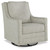Ashley Kambria Ivory Black Swivel Glider Accent Chair