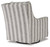 Ashley Kambria Ivory Black Swivel Glider Accent Chair