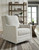 Ashley Kambria Fog Swivel Glider Accent Chair