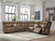Ashley Max-Media Biscotti 7-Piece Power Reclining Sectional with Audio Consoles