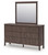Ashley Cadmori Brown Dresser and Mirror