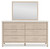 Ashley Cadmori Brown Dresser and Mirror