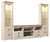 Ashley Willowton Whitewash 3-Piece Entertainment Center W267/24(2)/68