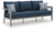 Ashley Gali Gray Blue Outdoor Sofa/Chairs/Table Set (Set of 4)