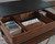 Ashley Kallari Warm Brown Black Lift-Top Coffee Table