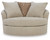 Benchcraft Steelwater Retreat Latte Oversized Swivel Accent Chair
