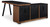 Ashley Kallari Warm Brown Black Credenza with Desk Return