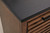 Ashley Kallari Warm Brown Black Credenza with Desk Return
