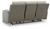 Ashley Stately Check Sisal Power Reclining Sofa