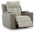 Ashley Stately Check Sisal Power Recliner