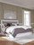Ashley Raechalla White Gray King Upholstered Panel Headboard
