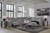 Ashley Modmax II Salt and Pepper 6-Piece Power Reclining Sectional with Chaise and Console
