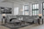 Ashley Modmax II Salt and Pepper 6-Piece Power Reclining Sectional with Chaise and Console