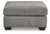 Ashley Marleton Denim Oversized Accent Ottoman