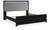 Ashley Raechalla Black King Upholstered Panel Bed