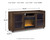 Ashley Starmore Brown 70" TV Stand with Electric Fireplace W100/101/W633/68