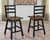 Ashley Wildenauer Brown Black Counter Height Swivel Barstool (Set of 2)