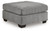 Ashley Marleton Gray Oversized Accent Ottoman