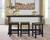 Ashley Wildenauer Brown Black Counter Height Dining Table and 3 Barstools Set (Set of 4)