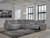 Ashley Modmax II Stone 6-Piece Power Reclining Sectional with Chaise and Console 65907/31/46/57/58/77/97