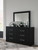 Ashley Raechalla Black Dresser and Mirror