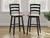 Ashley Wildenauer Brown Black Bar Height Bar Stool (Set of 2)