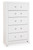Ashley Raechalla Black Chest of Drawers