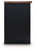 Ashley Wildenauer Brown Black 76" TV Stand with Electric Fireplace