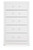 Ashley Raechalla White Chest of Drawers