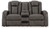 Ashley Fyne-Dyme Shadow Power Reclining Loveseat with Console