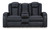 Ashley Fyne-Dyme Sapphire Power Reclining Loveseat with Console