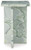 Ashley Deaconwell White Green Accent Table