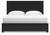 Ashley Maribel Black King Panel Bed