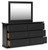 Ashley Maribel Black Dresser and Mirror