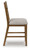 Ashley Cabalynn Oatmeal Light Brown Counter Height Barstool (Set of 2)