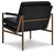 Ashley Puckman Brown Silver Finish Accent Chair