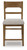 Ashley Cabalynn Oatmeal Light Brown Counter Height Barstool (Set of 2) D974-324