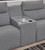 Ashley Modmax II Salt and Pepper 5-Piece Power Reclining Sectional with Chaise and Consoles
