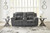 Ashley Frohn Graphite Reclining Loveseat with Console