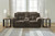 Ashley Frohn Graphite Reclining Loveseat with Console