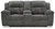 Ashley Frohn Graphite Reclining Loveseat with Console