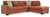 Ashley Aviemore Spice 2-Piece Sectional with Chaise 24304/17/66