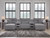 Ashley Modmax II Salt and Pepper 5-Piece Power Reclining Sectional with Chaise and Audio Consoles