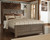 Ashley Juararo Dark Brown Queen Panel Bed