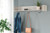 Ashley Socalle Light Natural Wall Mounted Coat Rack with Shelf