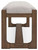 Ashley Cabalynn Oatmeal Light Brown 63" Dining Bench